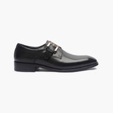 Classic Single Buckle Monk black side profile