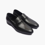 U-Tip Formal Slip Ons black side angle