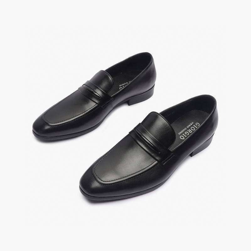 U-Tip Formal Slip Ons black opposite side