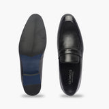 U-Tip Formal Slip Ons black top and sole