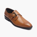 Classic Single Buckle Monk tan side single