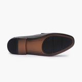 Formal Penny Slip Ons brownn sole