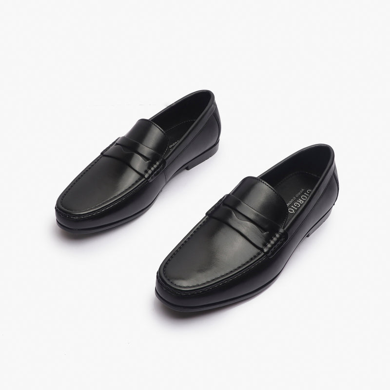 Formal Penny Slip Ons black opposite side