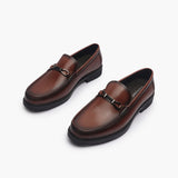 Sheridan Minimal Metal Bit Slip On cognac opposite side