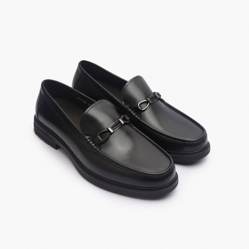 Sheridan Minimal Metal Bit Slip On black side angle