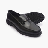 Sheridan Minimal Metal Bit Slip On black side and sole