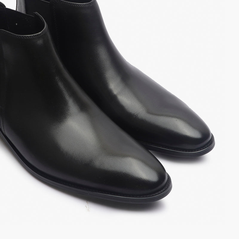 Chelsea Boots with Side Buckle black side angle zoom