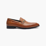 Classic Side Buckle Moccasin tan side profile