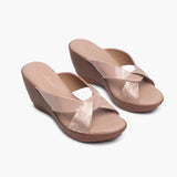 Contemporary Cross Wedges pink side angle