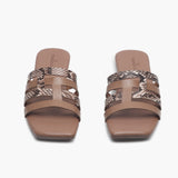 Asymmetric Slides brown front