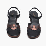 Strappy Lightweight Sandals black front