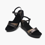 Wedge Heel Sandals black