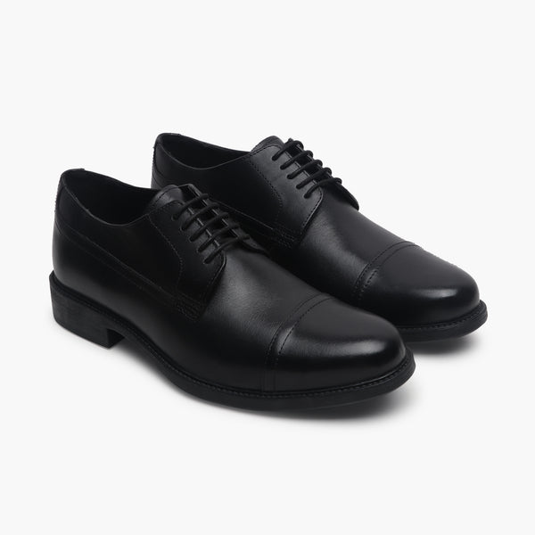 Geox Carnaby Derby Shoes black side angle