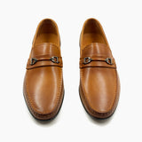 Classic Horsebit Loafers brown front angle