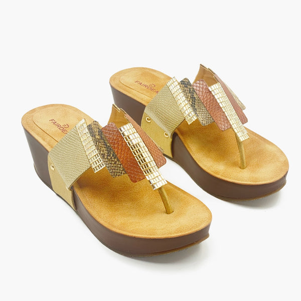 Multiple Striped Wedges antique side angle