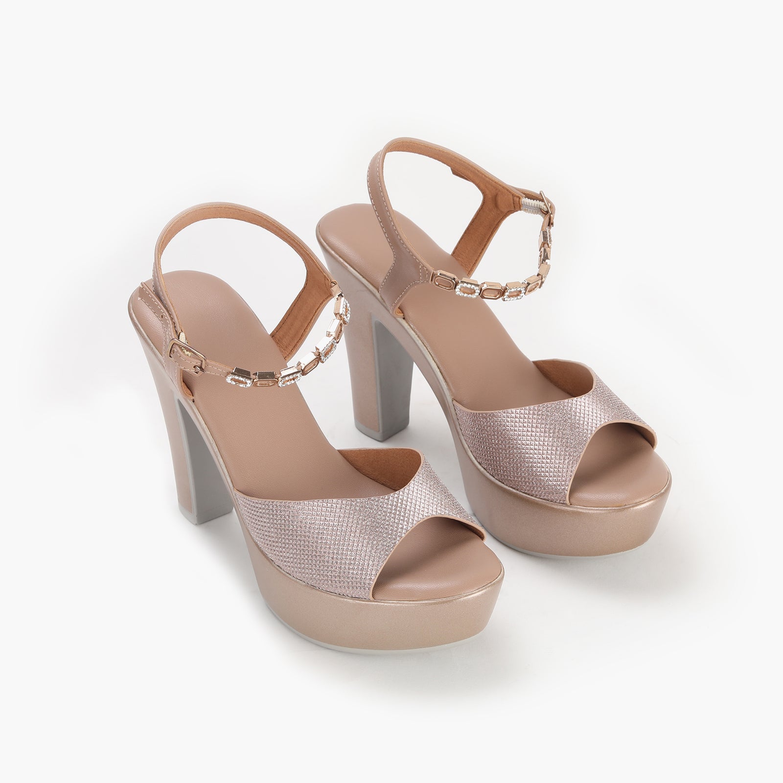 Embellished High Heel Platforms