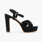 Platform Sandals black right side