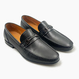 Classic Horsebit Loafers black side angle