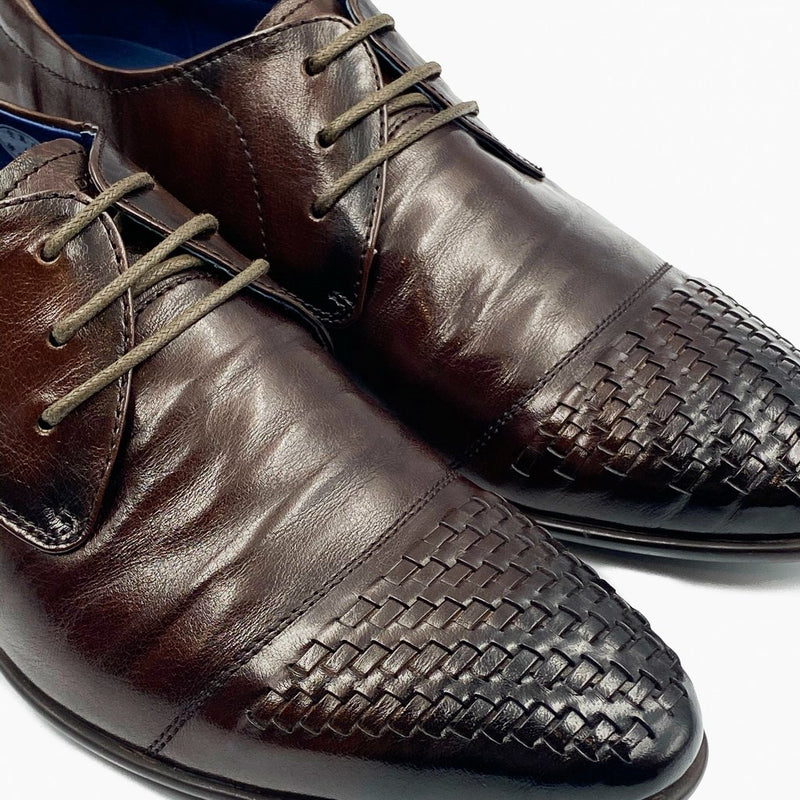 Sheridan Woven Lace Ups Wine