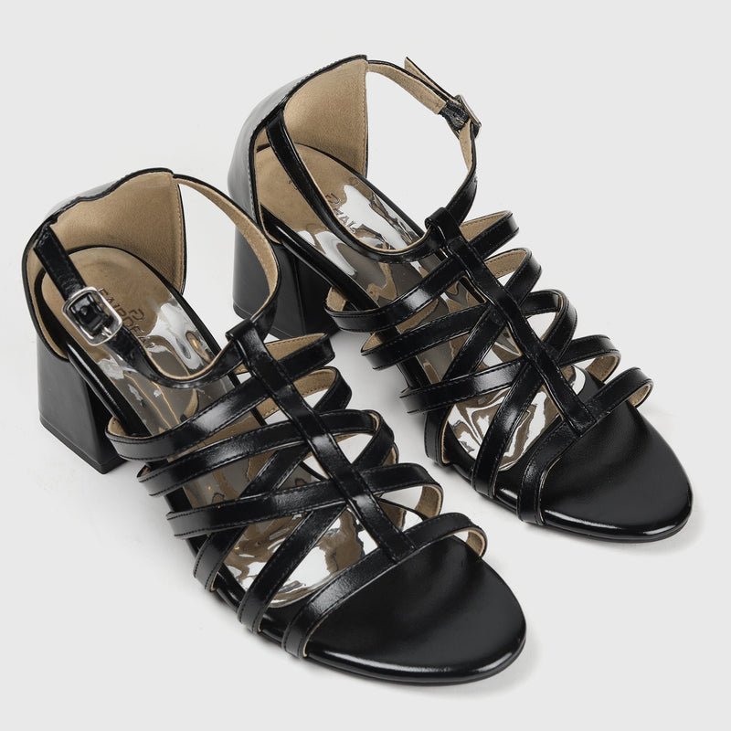 Metallic Gladiators Black Side Angle