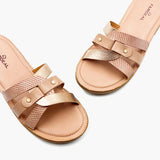 Dual Detail Flats Pastel Pink