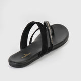 Sling Toe Flats Black