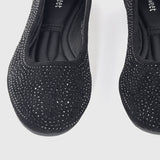 All Stud Embellsihed Flats Black