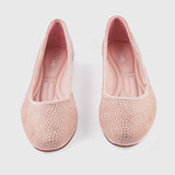 All Stud Embellsihed Flats Pastel Pink