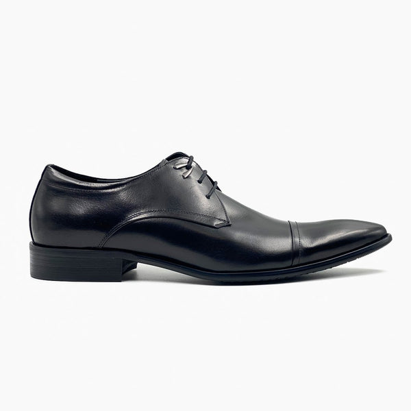 Pointed Toe Oxfords Black Side Single