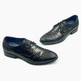 Sheridan Woven Lace Ups Black