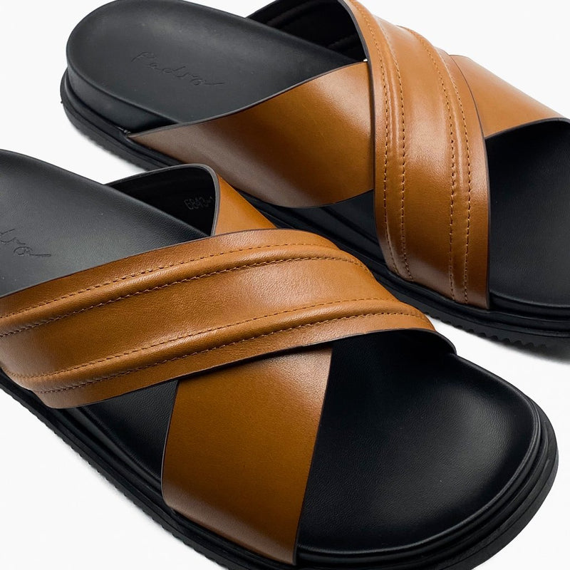 Black cross slippers hot sale